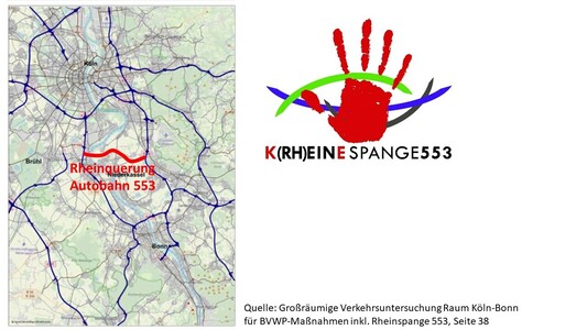 KEINE neue Autobahn im Kölner Süden – NEIN zur Rheinspange A 553 KEINE neue Autobahn im Kölner Süden – NEIN zur Rheinspange A 553