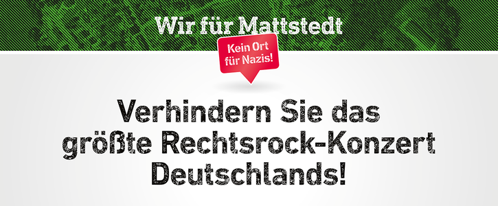 Verhindern Sie das größte Rechtsrock-Konzert Deutschlands! Verhindern Sie das größte Rechtsrock-Konzert Deutschlands!