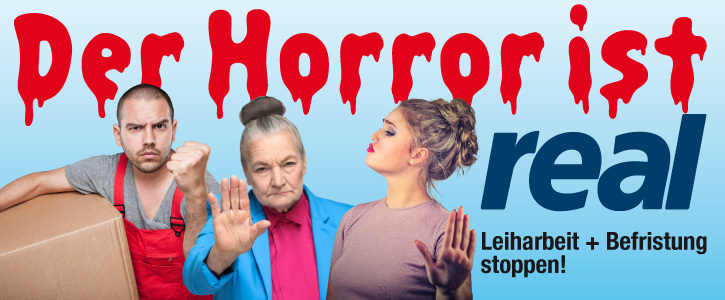 Stoppen Sie den Missbrauch von Leiharbeit und Befristungen! Stoppen Sie den Missbrauch von Leiharbeit und Befristungen!