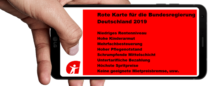 Die Rote Karte für die Regierung der Bundesrepublik Deutschland Die Rote Karte für die Regierung der Bundesrepublik Deutschland